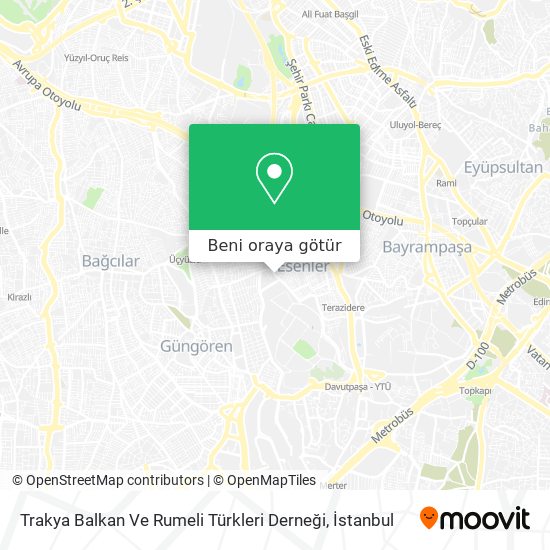 Trakya Balkan Ve Rumeli Türkleri Derneği harita