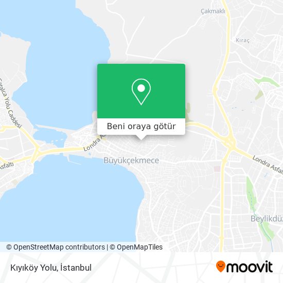Kıyıköy Yolu harita