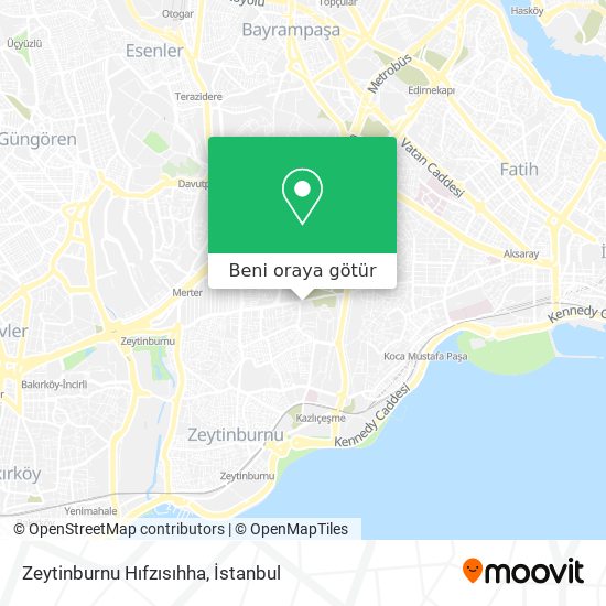 Zeytinburnu Hıfzısıhha harita