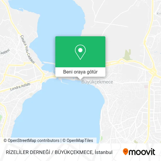 RİZELİLER DERNEĞİ / BÜYÜKÇEKMECE harita