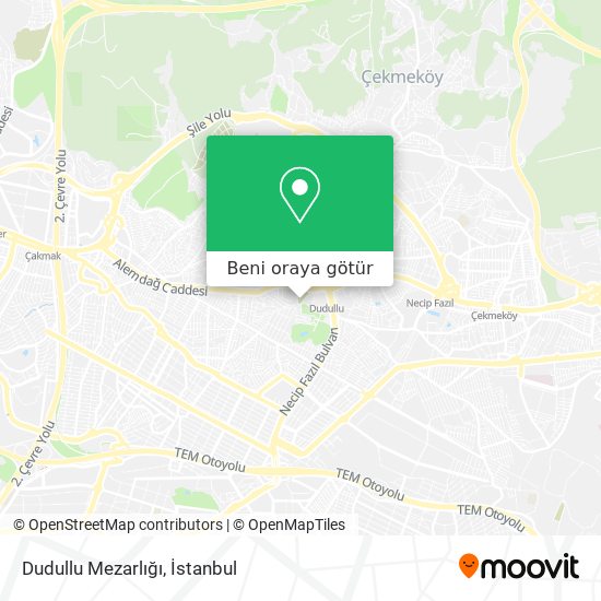 Dudullu Mezarlığı harita