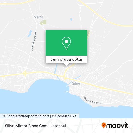 Silivri Mimar Sinan Camii harita