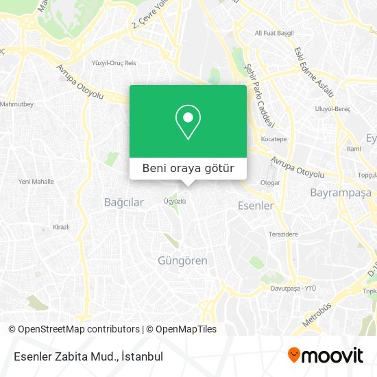 Esenler Zabita Mud. harita