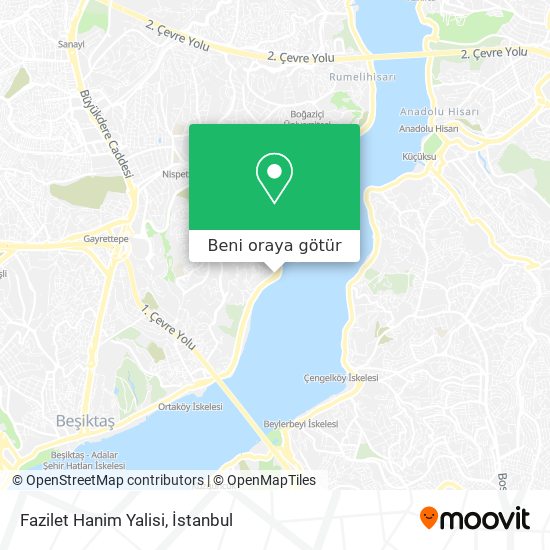 Fazilet Hanim Yalisi harita