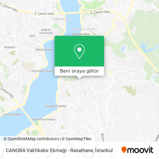 CANOBA Vakfıkebir Ekmeği - Rasathane harita