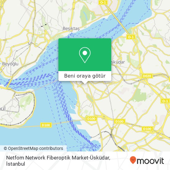 Netfom Network Fiberoptik Market-Üsküdar harita
