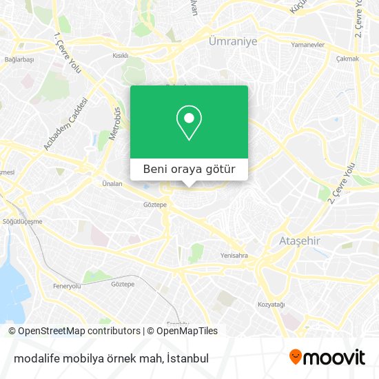 modalife mobilya örnek mah harita