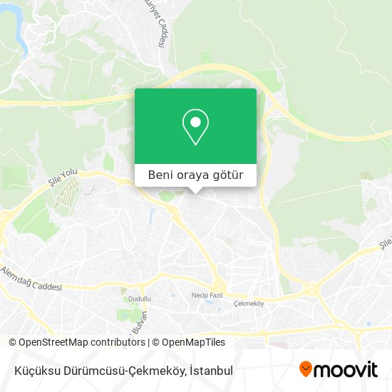 Küçüksu Dürümcüsü-Çekmeköy harita