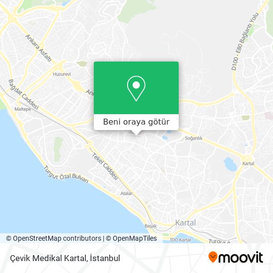Çevik Medikal Kartal harita