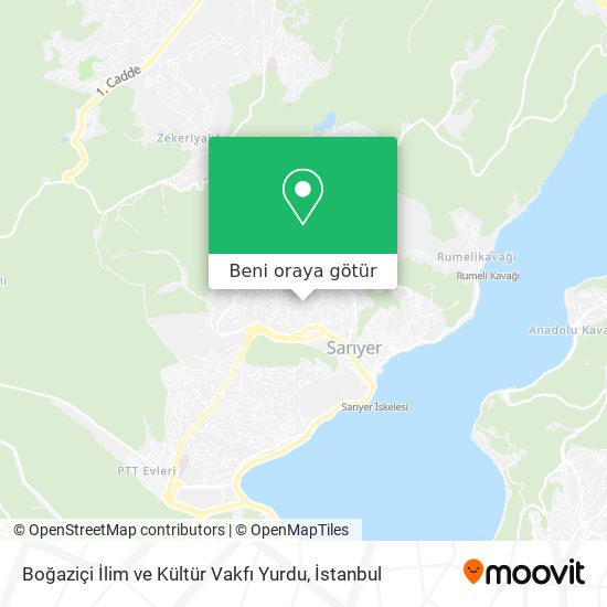 Boğaziçi İlim ve Kültür Vakfı Yurdu harita