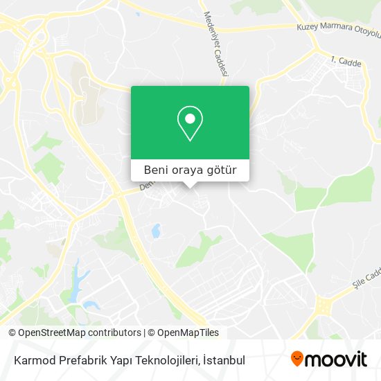 Karmod Prefabrik Yapı Teknolojileri harita