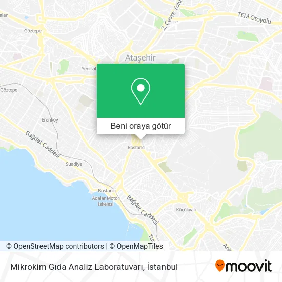 Mikrokim Gıda Analiz Laboratuvarı harita
