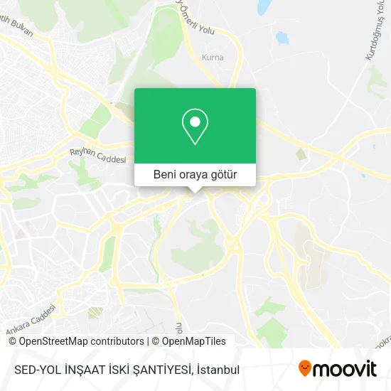 SED-YOL İNŞAAT İSKİ ŞANTİYESİ harita