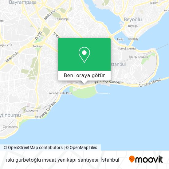 iski gurbetoğlu insaat yenikapi santiyesi harita