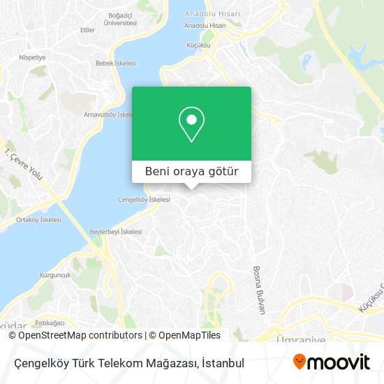 Çengelköy Türk Telekom Mağazası harita