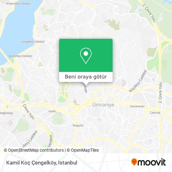 Kamil Koç Çengelköy harita