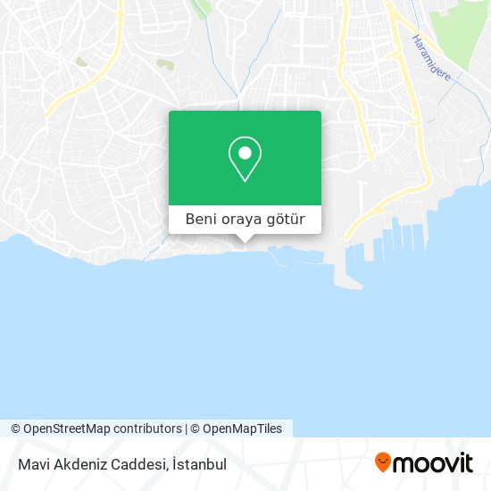 Mavi Akdeniz Caddesi harita