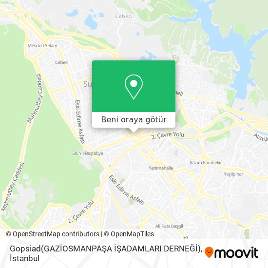 Gopsiad(GAZİOSMANPAŞA İŞADAMLARI DERNEĞİ) harita