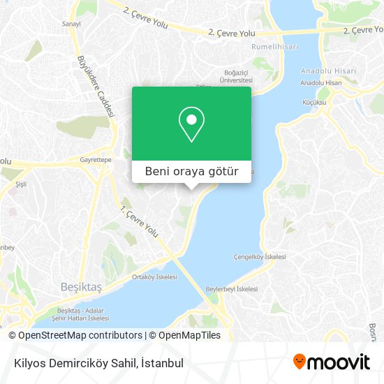 Kilyos Demirciköy Sahil harita
