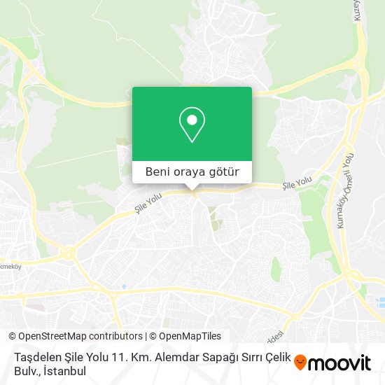 Taşdelen Şile Yolu 11. Km. Alemdar Sapağı Sırrı Çelik Bulv. harita