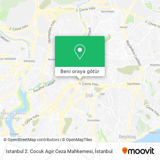 Istanbul 2. Cocuk Agir Ceza Mahkemesi harita