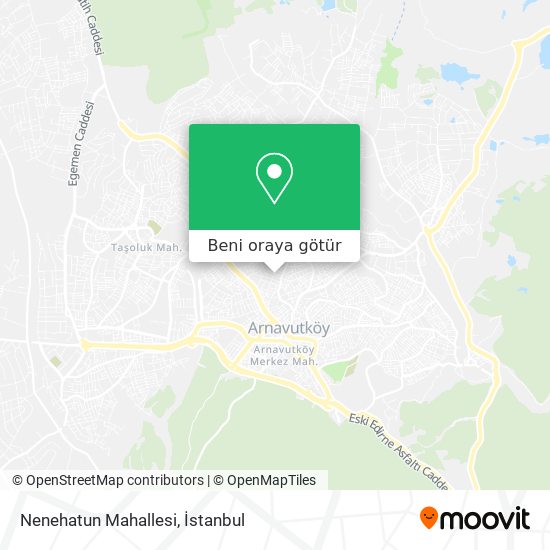 Nenehatun Mahallesi harita