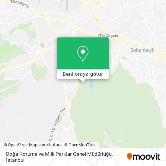 Doğa Koruma ve Milli Parklar Genel Müdürlüğü harita