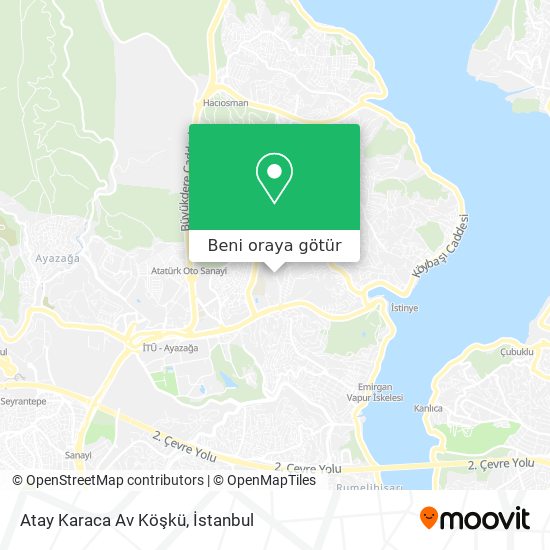 Atay Karaca Av Köşkü harita