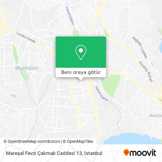 Mareşal Fevzi Çakmak Caddesi 13 harita