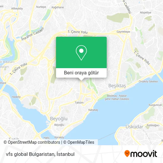 vfs global Bulgaristan harita