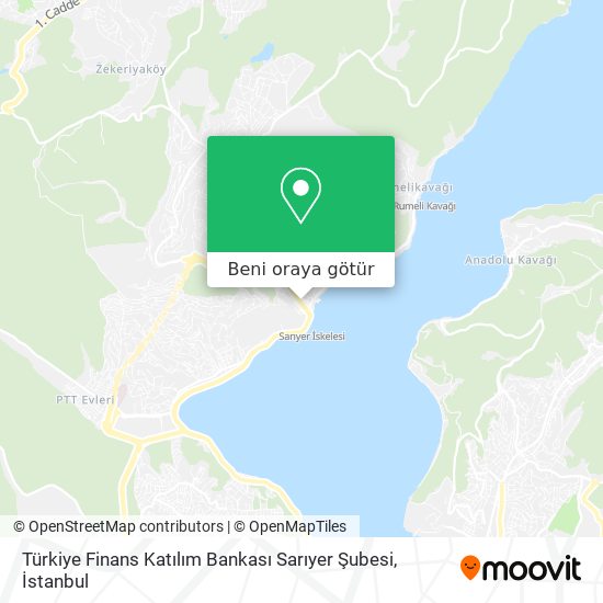 Türkiye Finans Katılım Bankası Sarıyer Şubesi harita
