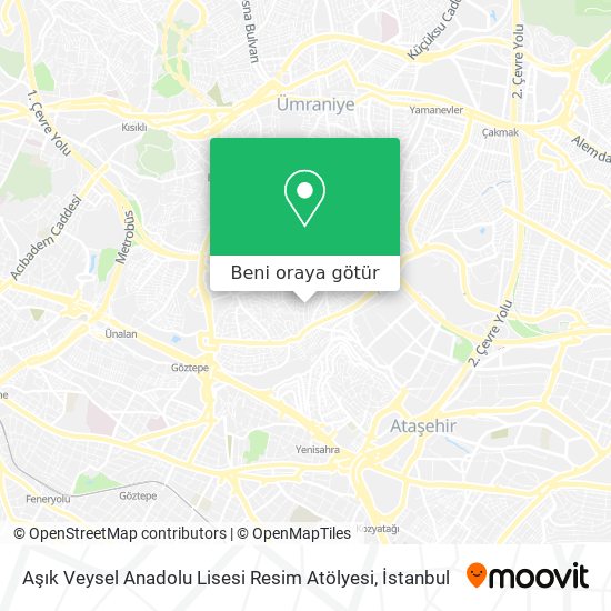 Aşık Veysel Anadolu Lisesi Resim Atölyesi harita