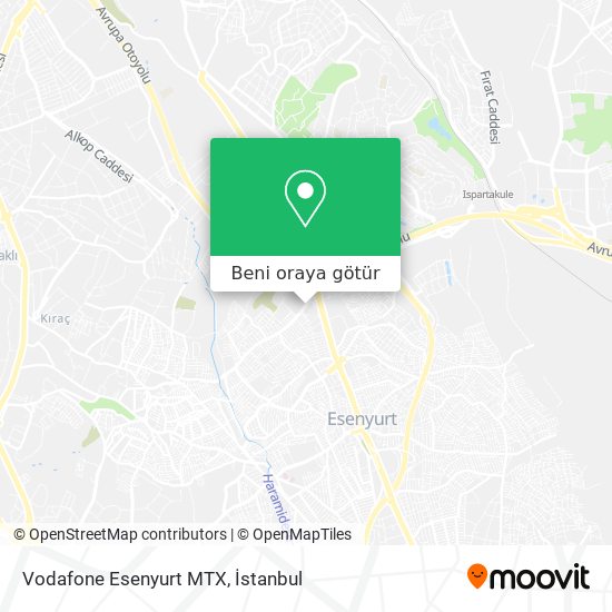 Vodafone Esenyurt MTX harita