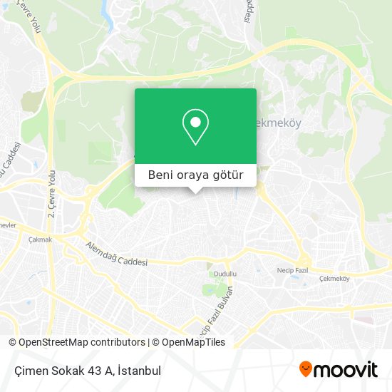 Çimen Sokak 43 A harita