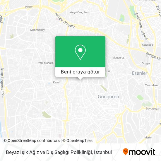 Beyaz Işık Ağız ve Diş Sağlığı Polikliniği harita
