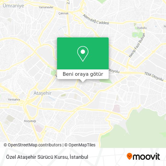 Özel Ataşehir Sürücü Kursu harita