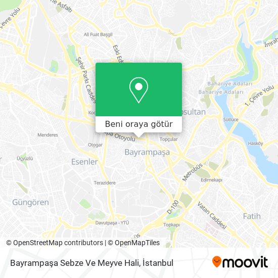 Bayrampaşa Sebze Ve Meyve Hali harita