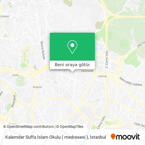 Kalemder Suffa İslam Okulu ( medresesi ) harita