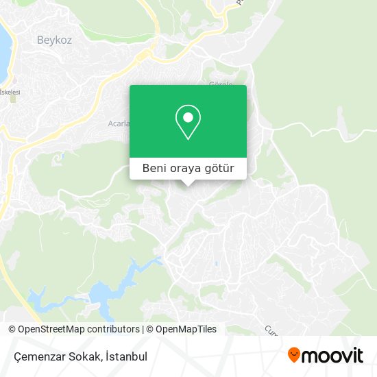 Çemenzar Sokak harita
