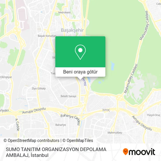 SUMO TANITIM ORGANIZASYON DEPOLAMA AMBALAJ harita