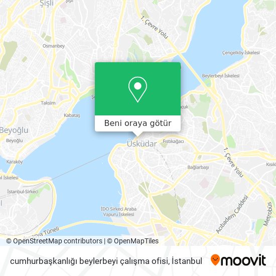 cumhurbaşkanlığı beylerbeyi çalışma ofisi harita