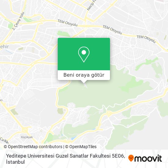 Yeditepe Universitesi Guzel Sanatlar Fakultesi 5E06 harita