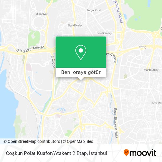 Coşkun Polat Kuaför / Atakent 2.Etap harita