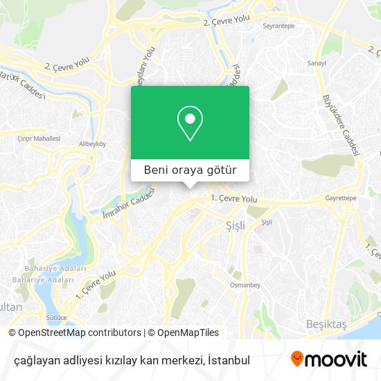 çağlayan adliyesi kızılay kan merkezi harita