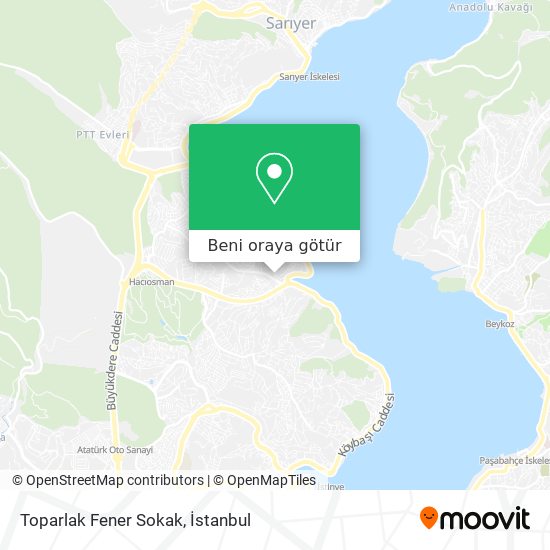 Toparlak Fener Sokak harita