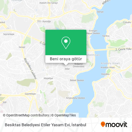 Besiktas Belediyesi Etiler Yasam Evi harita
