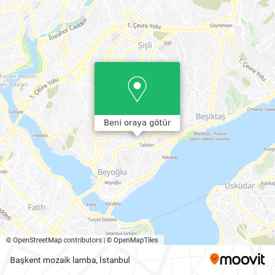 Başkent mozaik lamba harita