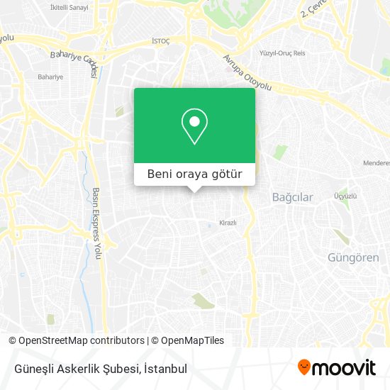 Güneşli Askerlik Şubesi harita