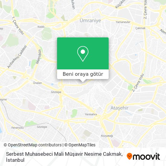 Serbest Muhasebeci Mali Müşavir Nesime Cakmak harita