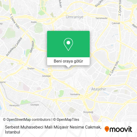 Serbest Muhasebeci Mali Müşavir Nesime Cakmak harita